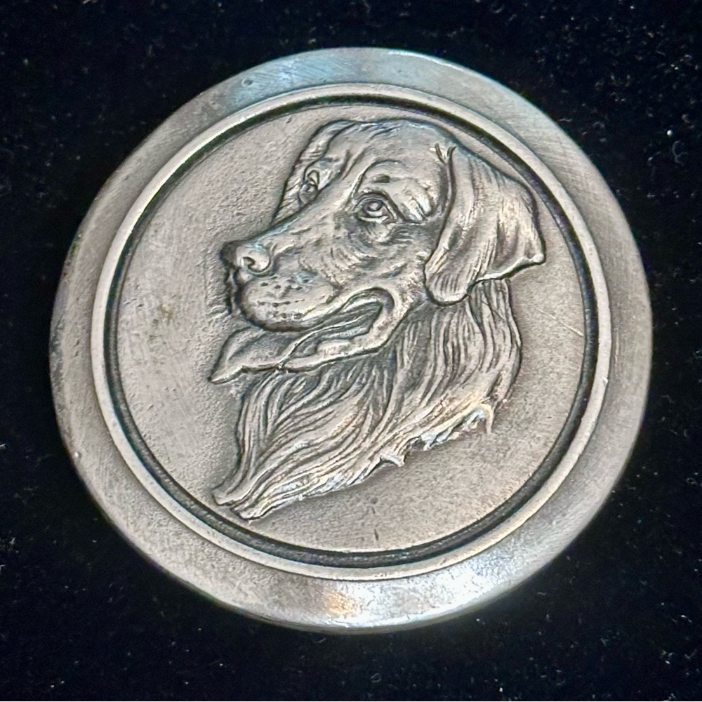 Vintage 1970s Golden Retriever Belt Buckle Ltd Edition Great American Buckle Co